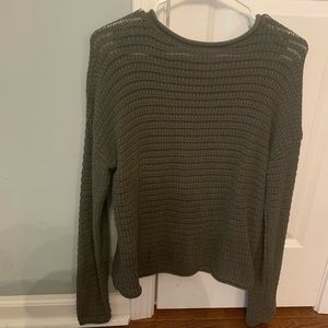 Green knit sweater